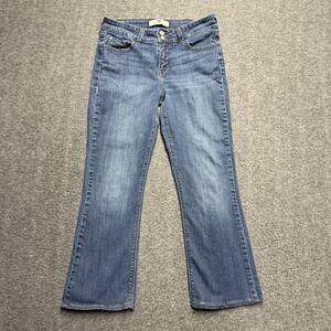 Levis 526 Jeans Womens 8 Blue Slender Boot Medium Wash Flap Pocket Mid Rise